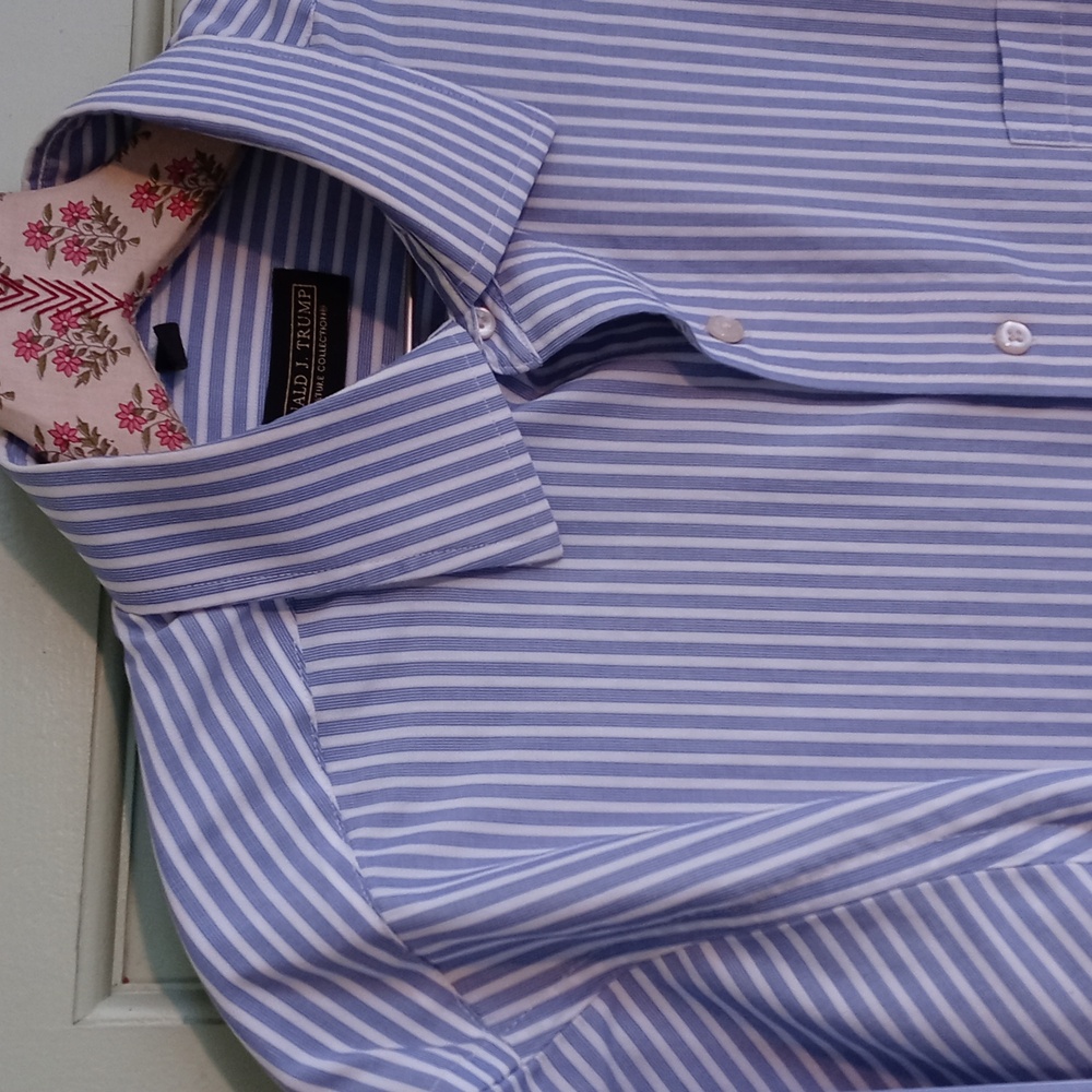 Women's Donald J. Trump dress shirt oversized button down non iron 2X / 1X - Picture 5 of 8